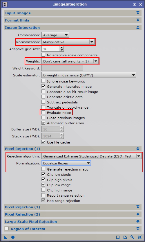 Flat frame integration dialog