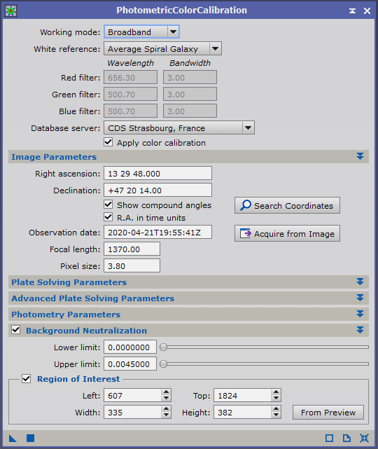 Photometric Color Calibration