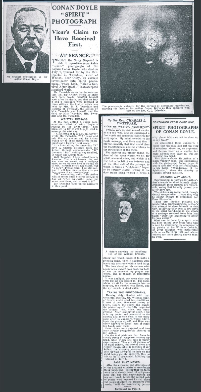 News report of the Conan Doyle Sitting